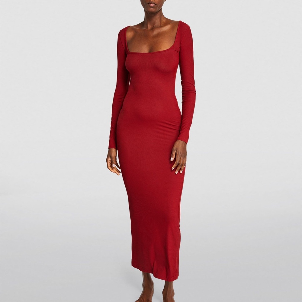 NEW Skims Soft Lounge Long-sleeve Dress